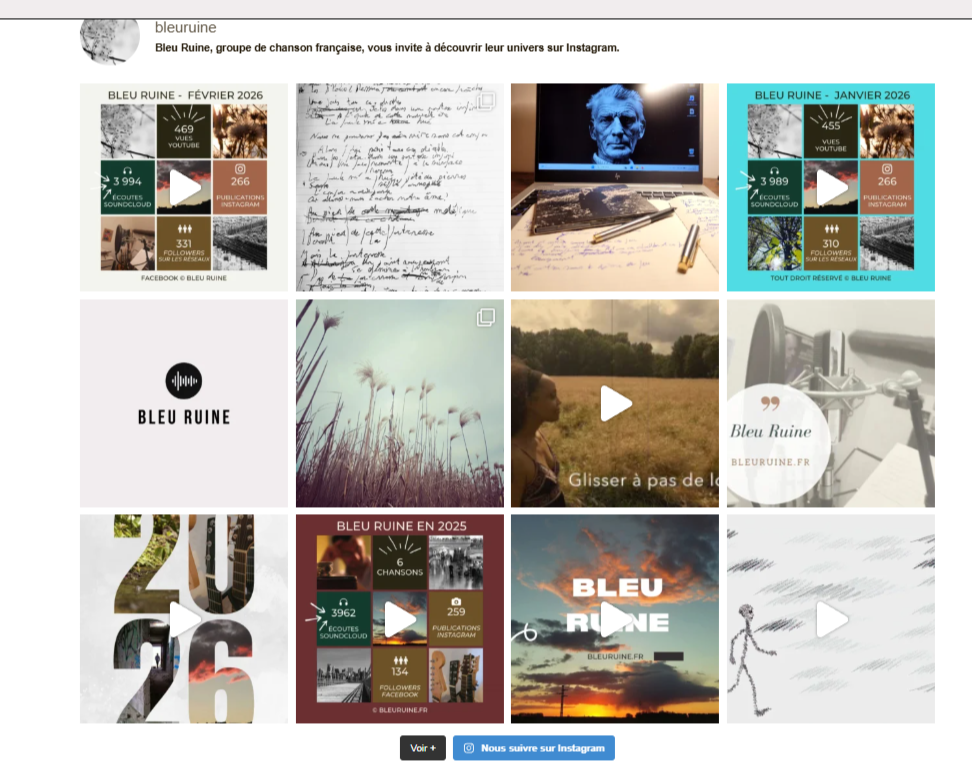 flux insta - Accueil du site de Bleu ruine