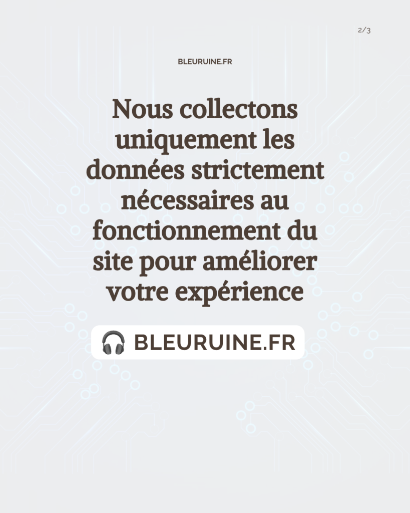 Collecte des données anonymisées
